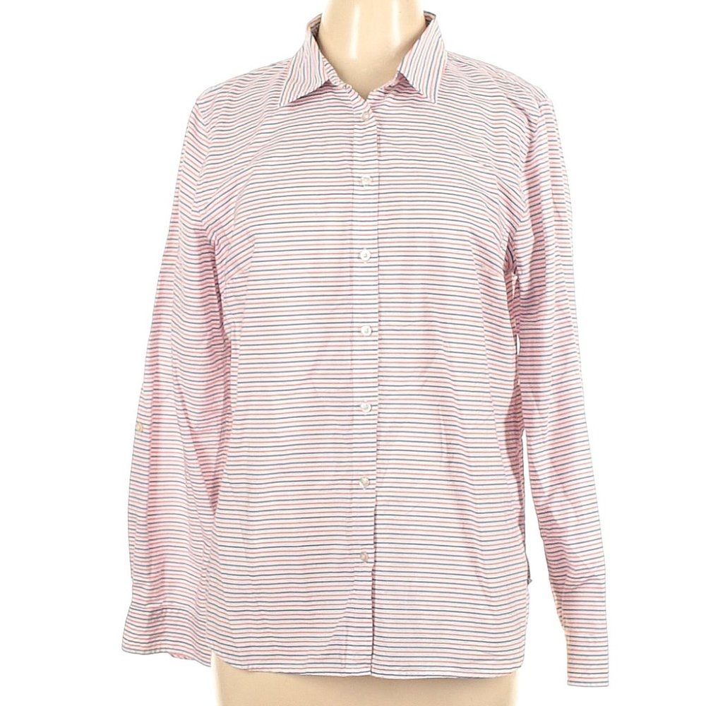 Talbots Striped Button Down (Size 2)